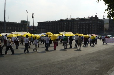 Manifestations sur le Zocalo