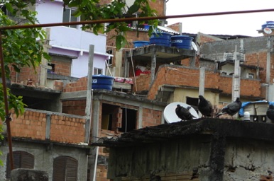 Départ de la favela