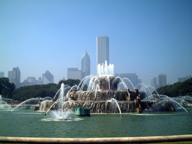 Buckingham Fountain dans Grant Park