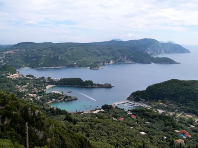 superbes vues sur la côte depuis notre place de restaurant !