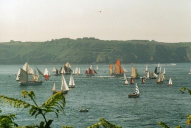 départ dans le Goulet de Brest pour Douarnenez