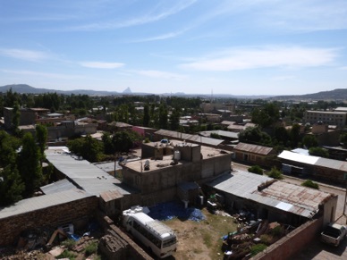 ETHIOPIE : Axum
Hôtel Sabean
vue depuis ma fenêtre