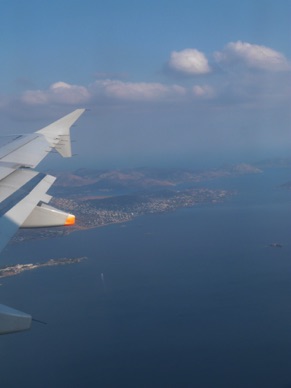 arrivée sur Athènes