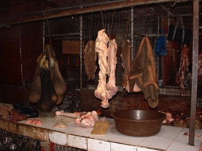 Marché : abats de chameaux