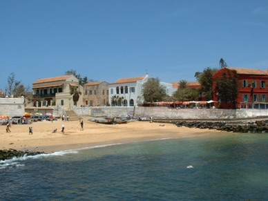 Arrivée sur l'Ile de Gorée