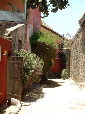 dans les ruelles étroites