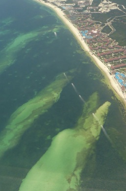 Dernière vue sur Cancun depuis l'avion