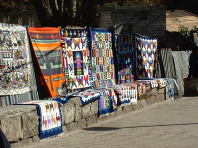 avec de beaux tapis en laine