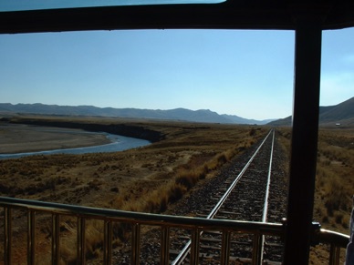 le dernier wagon du train est panoramique pour permettre la prise de photos