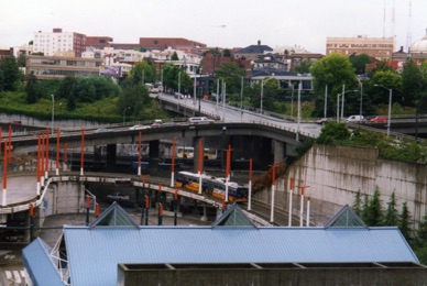 Vue depuis notre hôtel …