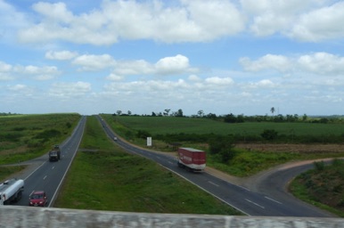 Sortie de l'autoroute