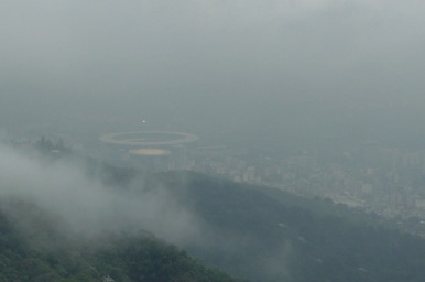 le stade Macarena vu depuis le Corcovado