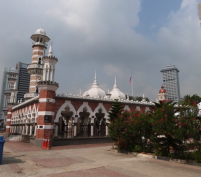 Mosquée Masjid Jamek édifiée en 1907 au confluent de deux rivières