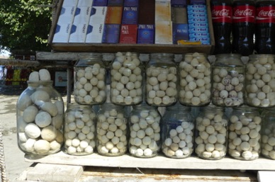 et de fromages en bord de route