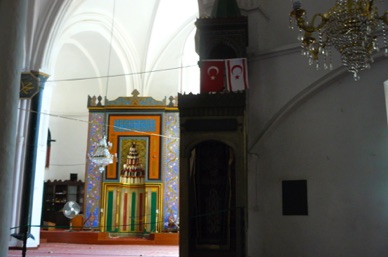 le mihrab aménagé dans la chapelle dédiée à la Vierge