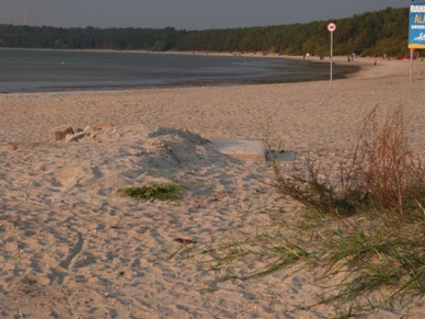 Promenade de la Pirata au bord de la Baltique