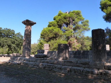 Temple d'Héra, de style dorique, dédié à la femme de Zeus