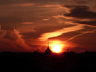 dernier lever de soleil sur Vilnius