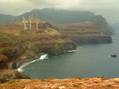 SAO LOURENCO pointe la plus à l'est de l'île que nous avons survolé en arrivant !