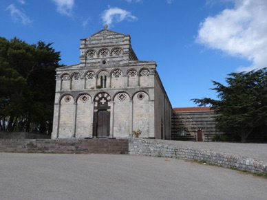 Cathédrale de Saint Pierre di Sorres aujourd'hui monastère de bénédictins