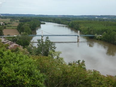 vue sur la Garonne ....