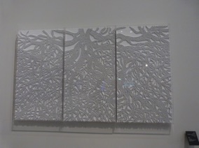 Racines, Mounir Fatmi - 2015/2016
Coaxial antenne cable, staples