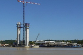 mise en place du tablier 
le 10 ao&ucirc;t 2011