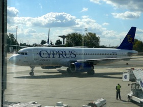 l'avion arrive &agrave; Roissy