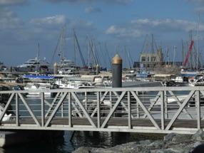 D&eacute;jeuner face au port