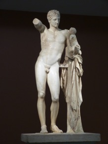 statue d'Herm&egrave;s 
(4&egrave;me si&egrave;cle avant JC)