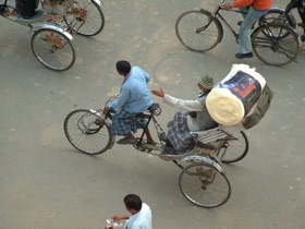 VARANASI : vélo taxi VARANASI : vélo taxi
