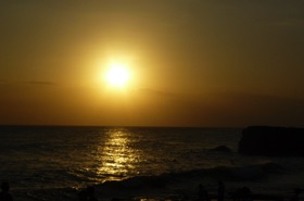 o&ugrave; nous admirons un superbe coucher de soleil
