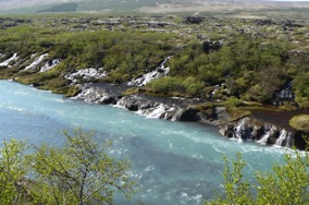 Cascades de HRAUNFOSSAR BARNAFOSS Cascades de HRAUNFOSSAR BARNAFOSS