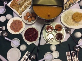 Dîner de fondue chinoise Dîner de fondue chinoise