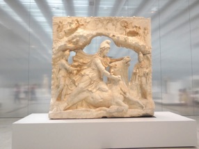 Relief repr&eacute;sentant Mithra sacrifiant le taureau