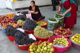 visite dans un march&eacute;