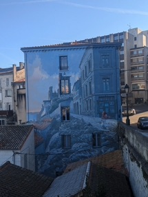 circuit des murs peints sur le th&egrave;me de la BD