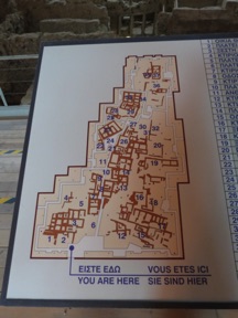 plan de la ville préhistorique d'AKROTIRI plan de la ville préhistorique d'AKROTIRI