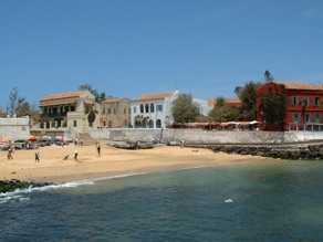 Arriv&eacute;e sur l'Ile de Gor&eacute;e