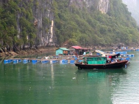 un village flottant