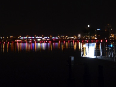 vue depuis le restaurant du Yacht Club