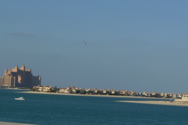 l'Atlantis et les villas d'une branche de la Palme