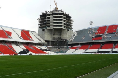 stade en rénovation