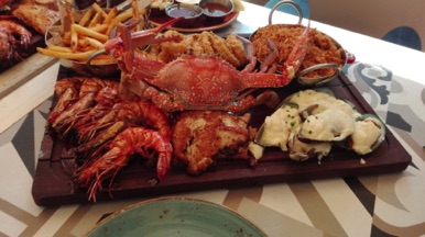 avant de me retrouver au soleil avec un plateau de fruits de mer pour d&eacute;jeuner !